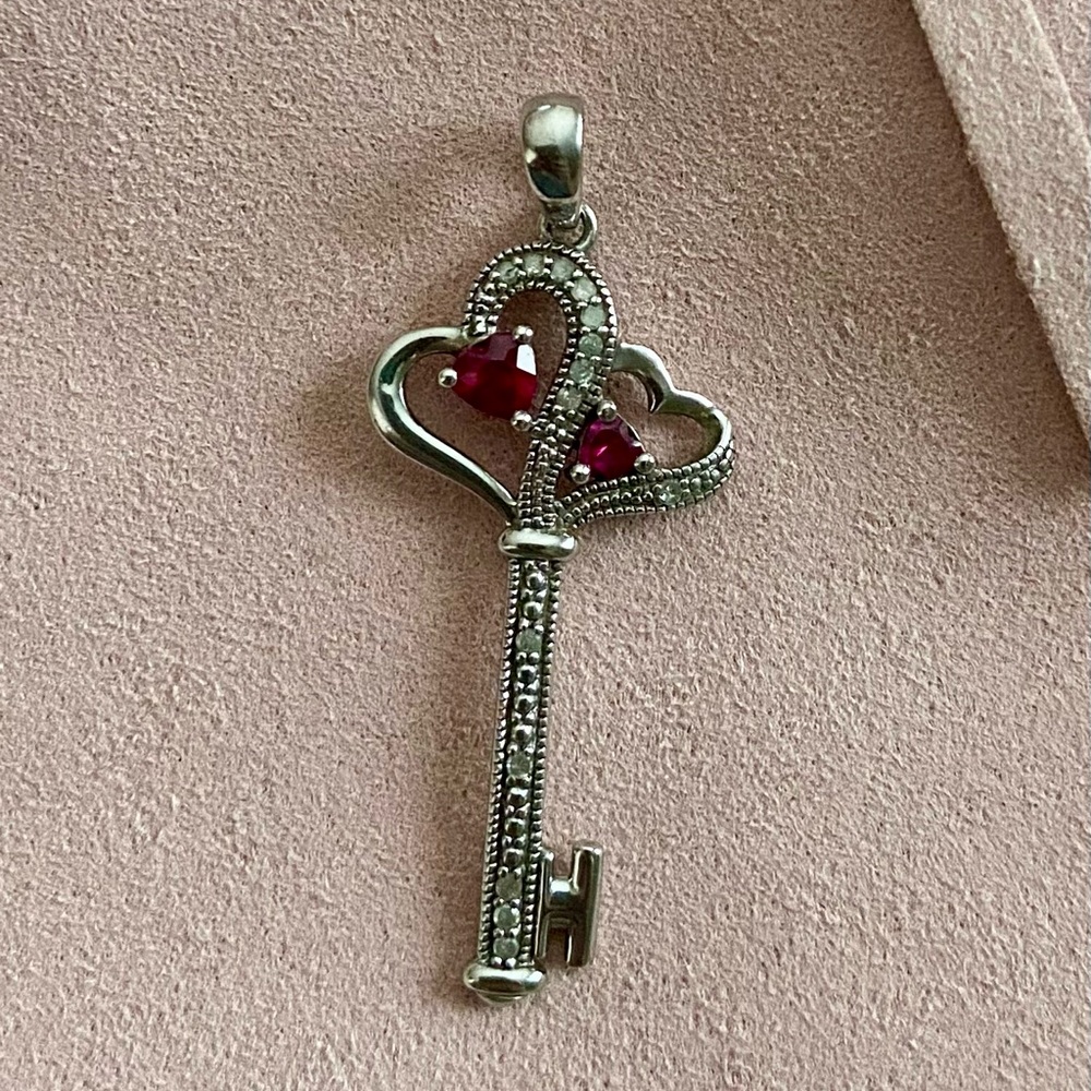 Sterling Silver Key Pendant